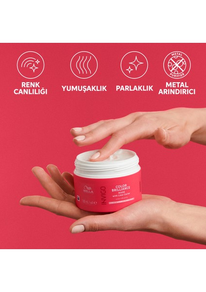 Professionals Invigo Color Brilliance Maske 150 ml - Kalın Telli Saçlar İçin Renk Koruması fiyatları