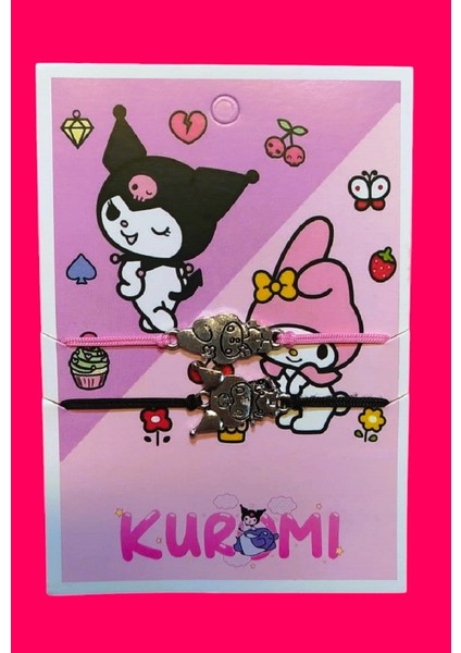 Kuromi Melody 2'li Arkadaşlık Ayarlanabilir Ip Bileklik fiyatları