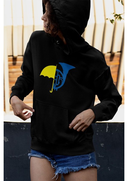 How I Met Your Mother French Horn Baskılı Unisex 3 Iplik %100 Pamuk Kapüşonlu Sweatshirt Hoodie