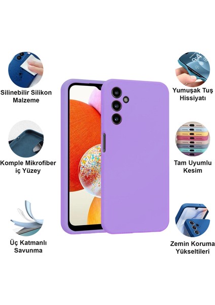 Samsung Galaxy A14 Kılıf Lansman Premium Silinebilir Silikon fiyatları