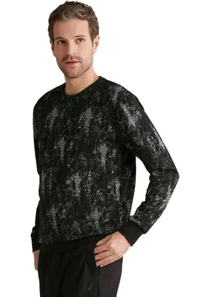 Uzun Kollu Bisiklet Yaka Erkek Tek Üst Sporcu Sweatshirt M626