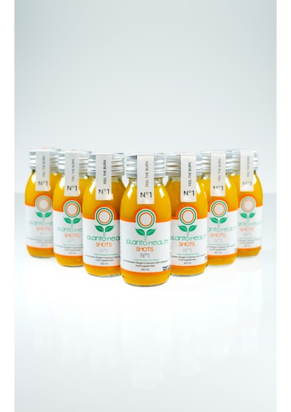 Plantohealth Shots No1 (Kurkumin+Zencefil+Vitamin C+Koenzim Q10)-Avantajlı Yedili Paket fiyatları