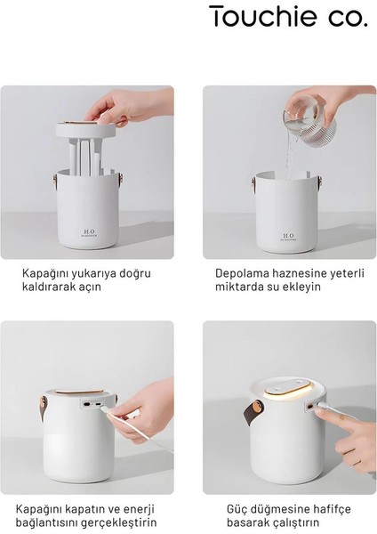 Hava Nemlendirici 1200 ml Ultrasonik Buhar Makinesi | Aroma Difüzörü Aroma Terapi Toc 1006 modelleri