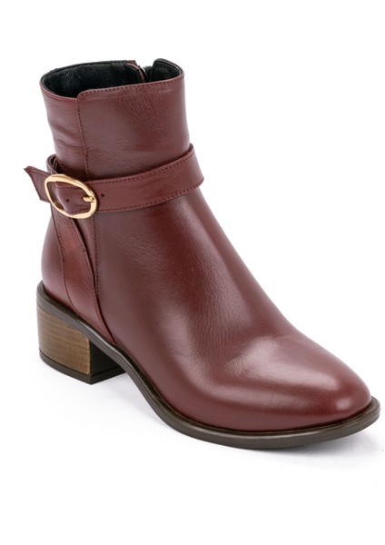 Kadın Deri Kemerli Tokalı Alçak Topuklu Günlük Bot fırsatları