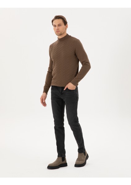 Erkek Coconut Slim Fit Yarım Balıkçı Yaka Triko Kazak 50300524-VR153 fırsatları