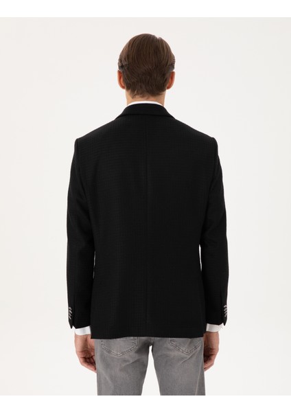 Erkek Siyah Slim Fit Ceket 50291938-VR046 indirimleri