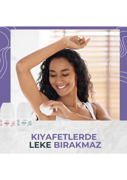 Alüminyumsuz Alkolsüz Parabensiz Vegan Ferah ve Çiçek Kokulu Roll-on Deodorant 2li Avantajlı Paket 50ml indirimleri