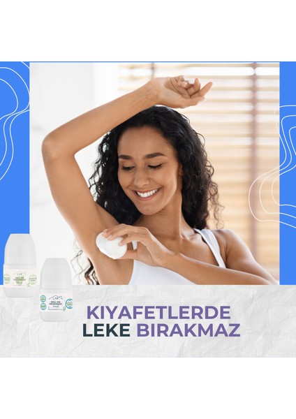 Alüminyumsuz Parabensiz Vegan Unisex Ferah ve Temiz Kokulu Roll-on Deodorant 2li Avantajlı Paket 50ml indirimleri