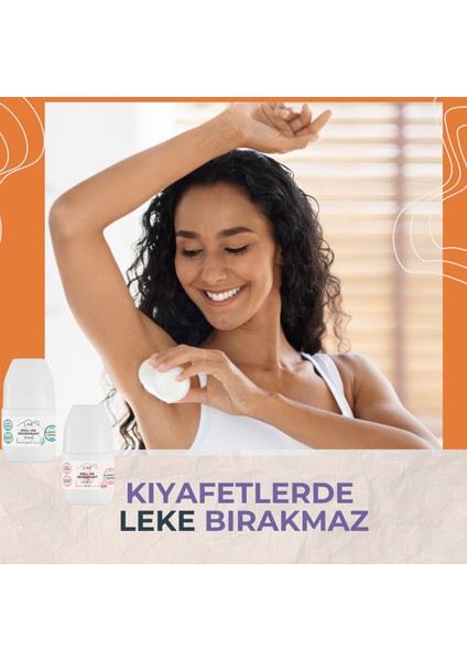Alüminyumsuz Parabensiz Vegan Temiz ve Çiçeksi Kokulu Roll-on Deodorant 2li Avantajlı Paket 50ml indirimleri