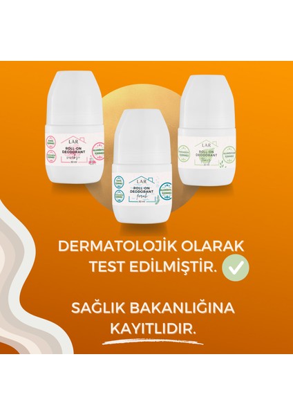 Alüminyumsuz Parabensiz Vegan Temiz ve Çiçeksi Kokulu Roll-on Deodorant 2li Avantajlı Paket 50ml