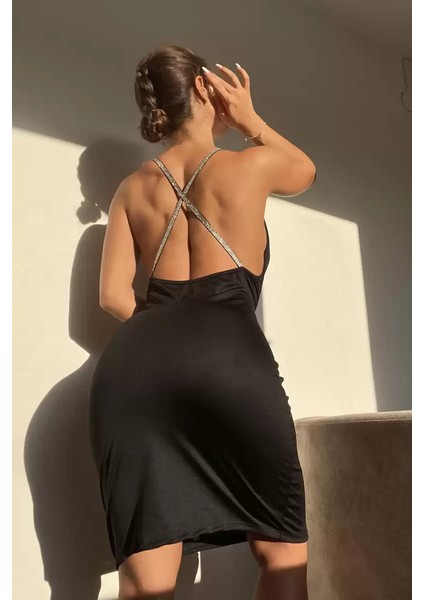 Kadın Simli Askılı Elbise fırsatları