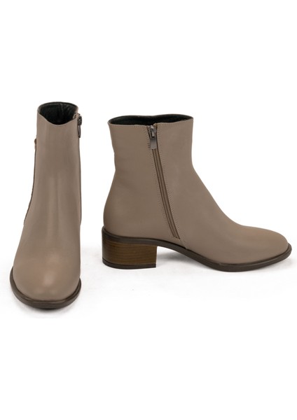 Kadın Deri Alçak Topuklu Günlük Bot