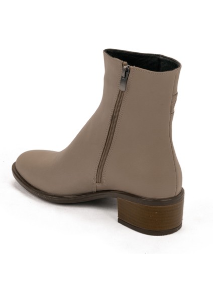 Kadın Deri Alçak Topuklu Günlük Bot