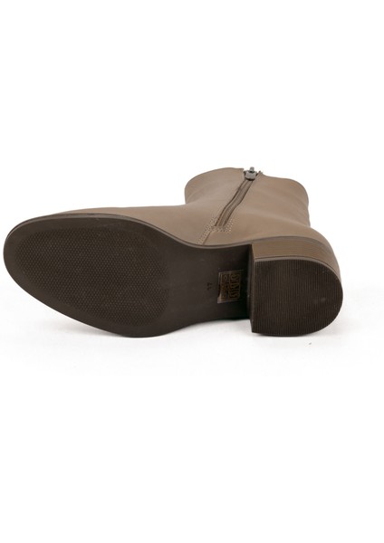 Kadın Deri Alçak Topuklu Günlük Bot