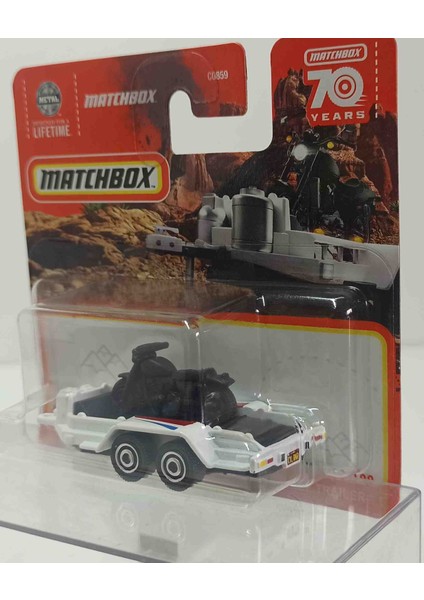 Match.. 70 Years 1:64 Mbx Cycle Trailer( Küçük Boy Metal Ürün)