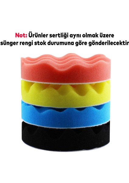 Oto Araç Araba Pasta Cila Polisaj Yumurta Ped Sünger 115 mm Cırtlı Parlatıcı Çizik Giderici Parlatma Pet