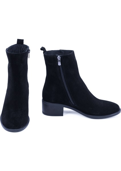 Kadın Deri Alçak Topuklu Fermuarlı Günlük Bot indirimleri