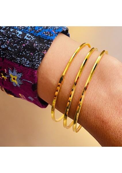 Ajda Bilezik Altın Kaplama Paslanmaz Kararmaz Kadın Bileklik Garantili 1 Adet fiyatları