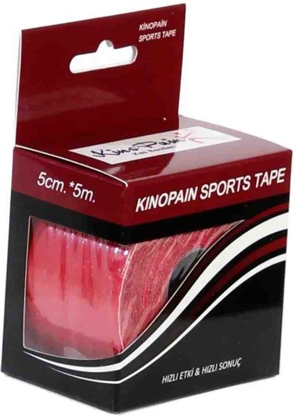 Kinopain Kas Bantı Kırmızı 5cm.×5m