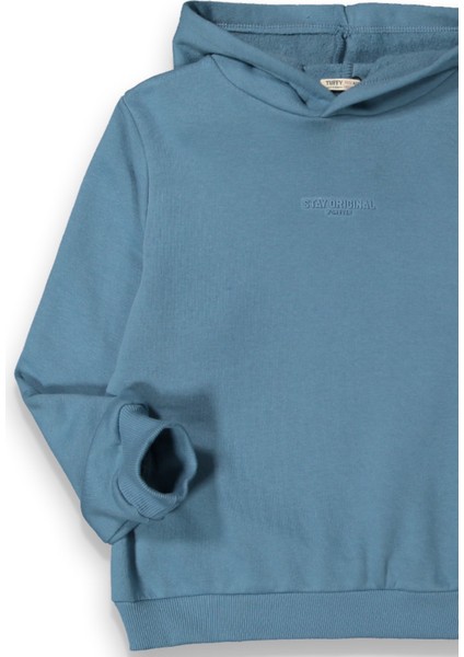 Erkek Çocuk Kapüşonlu Kalın Basic Sweatshirt fiyatları
