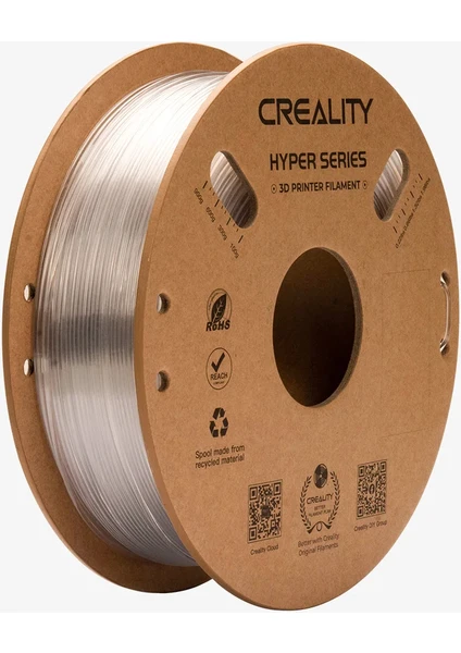 Hyper Petg Filament Transparan 1.75MM 1kg Standart