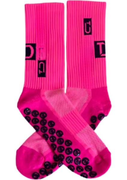 Unisex Pembe Anti Slip Socks Kaymaz Silikon Havlu Taban Dikişsiz Maç Pro Sporcu Çorabı fırsatları