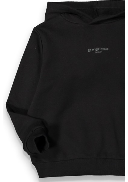 Erkek Çocuk Kapüşonlu Kalın Basic Sweatshirt fiyatları