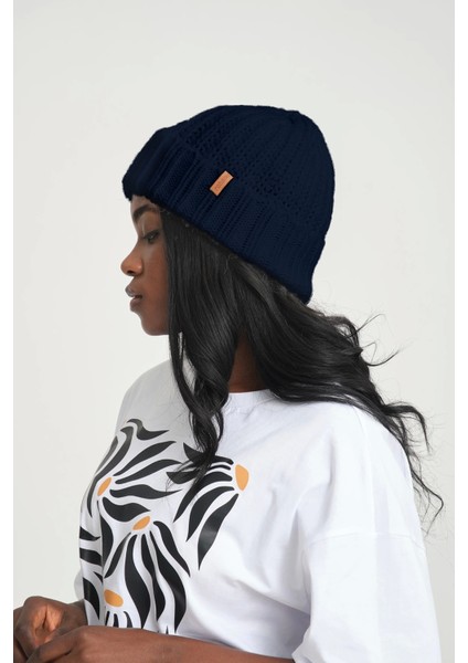 Lacivert Selanik Örme Bere | Kadın Selanik Bere fiyatları