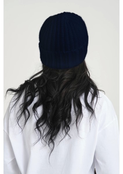 Lacivert Selanik Örme Bere | Kadın Selanik Bere indirimleri