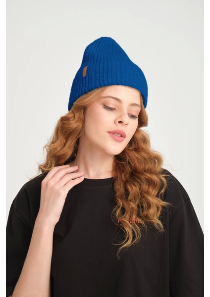 Indigo Örme Fitilli Bere | Unisex Fitilli Bere
