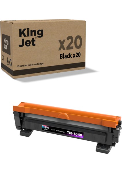 Kingjet® TN-1040 20'li Paket - Brother Uyumlu Muadil Toner