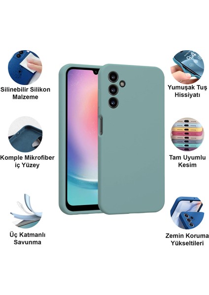 Samsung Galaxy A24 Kılıf Lansman Premium Silinebilir Silikon fiyatları