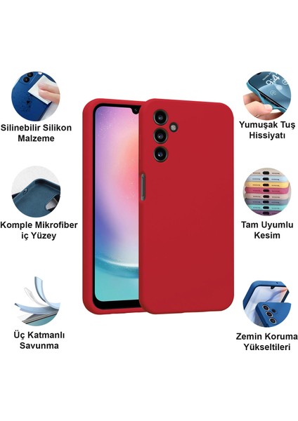 Samsung Galaxy A24 Kılıf Lansman Premium Silinebilir Silikon fiyatları