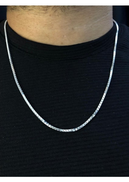 1.5 mm Küp Zincir Gümüş • Işıklı Kutuda Sevgiliye • Eşe • Babaya • Kolye fiyatları