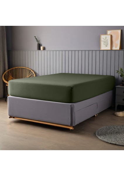 Pamuk 62 Tel Okotex Sertifikalı 80 x 200+30 cm Yükseklik Tek Kişilik Lastikli Çarşaf