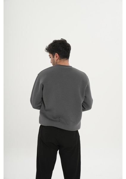 Pamuklu Içi Polarlı Bisiklet Yaka Sweatshirt fırsatları