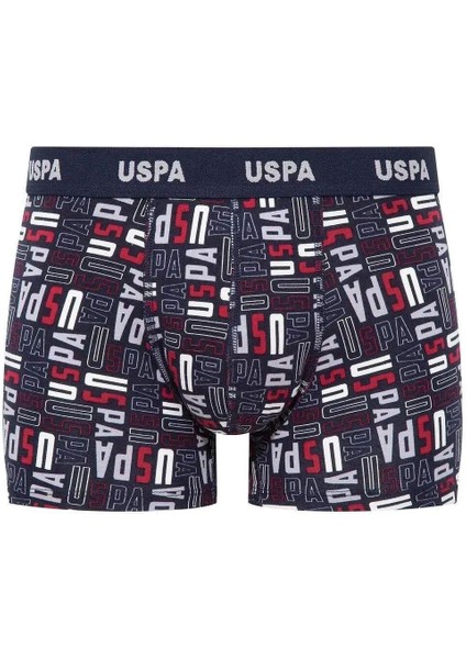 80509 Erkek Baskılı-Bordo-Grimelanj Pamuklu 3'lü Boxer