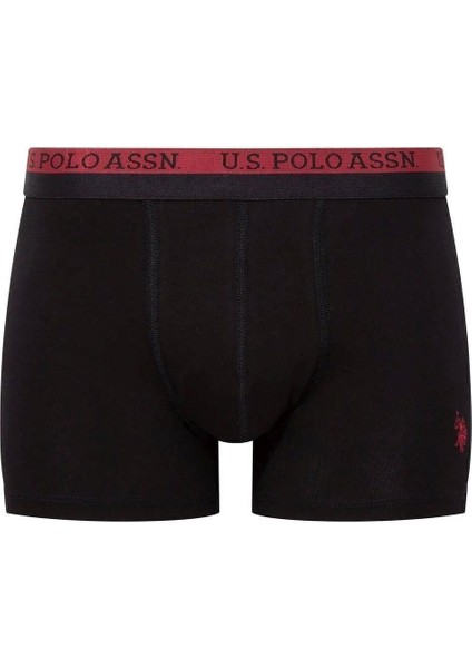 80522 Erkek Baskılı-Bordo-Siyah Modal 3'lü Boxer