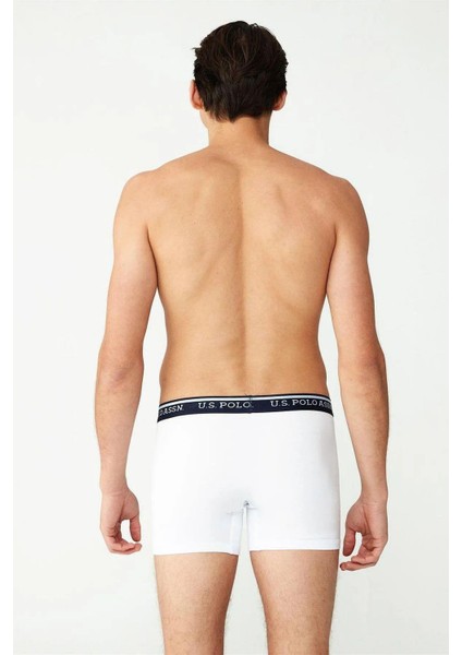 80481 Erkek Beyaz Pamuklu Tekli Boxer modelleri