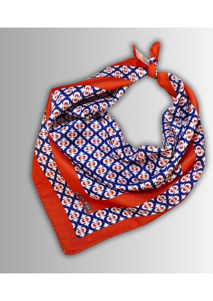 Kırmızı Fular Bandana Ipeksi Twill Saten Çintemani Desenli fiyatları