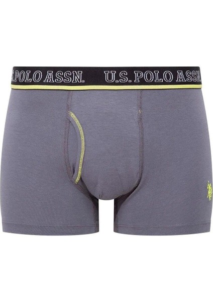 80508 Erkek Antrasit-Saks-Siyah Pamuklu 3'lü Boxer
