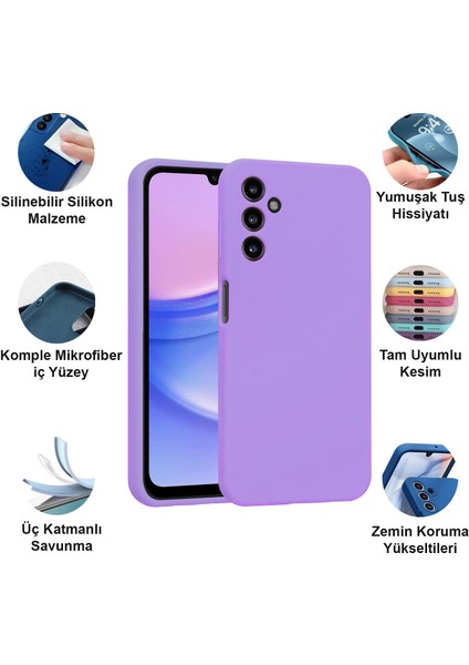 Samsung Galaxy A15 Kılıf Lansman Premium Silinebilir Silikon fiyatları