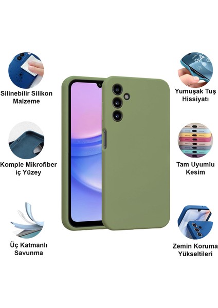 Samsung Galaxy A15 Kılıf Lansman Premium Silinebilir Silikon fiyatları