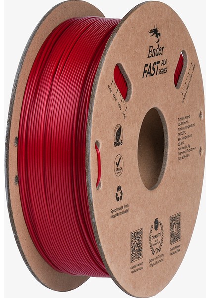 Fast Pla Filament Ateş Kırmızı 1.75MM 1kg Standart