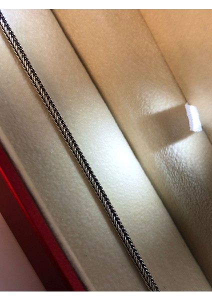 2mm Oksitli Model Tilki Kuyruğu 925 Gümüş Işıklı Kutuda Sevgiliye • Eşe • Babaya Hediye Bileklik modelleri