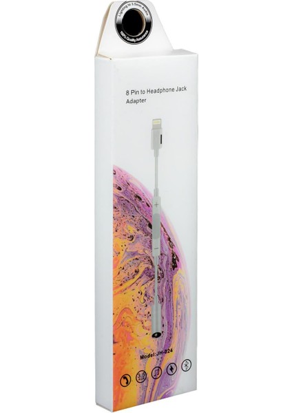 POWERMASTER JH-024 IPHONE LIGHTNING TO 3.5MM AUX KULAKLIK JACK ÇEVİRİCİ 14 CM KABLO