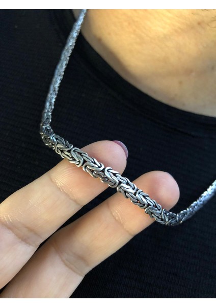 3.5mm Yassı Ezme Kral Model 925 Gümüş Işıklı Kutuda • Sevgiliye • Eşe • Babaya • Hediye Kolye fırsatları