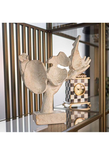 Görmedim Duymadım Bilmiyorum Mask Biblo Krem Gold