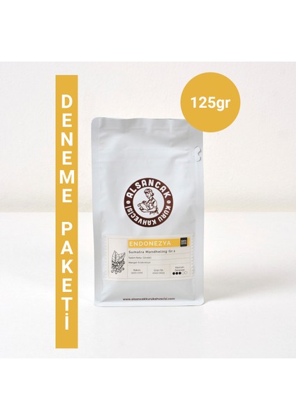 Endonezya Sumatra Mandheling Filtre Kahve 125GR