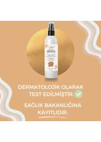 Paraben İçermeyen, Keratin İçeren Kolay Tarama ve Parlaklık Veren Saç Bakım Spreyi- 210ml indirimleri